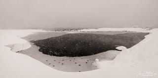 Lake in Blizzard