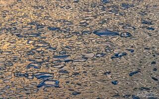 Ice Abstract at Sunset