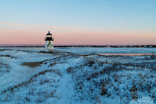 Winter sunset at Brant Point