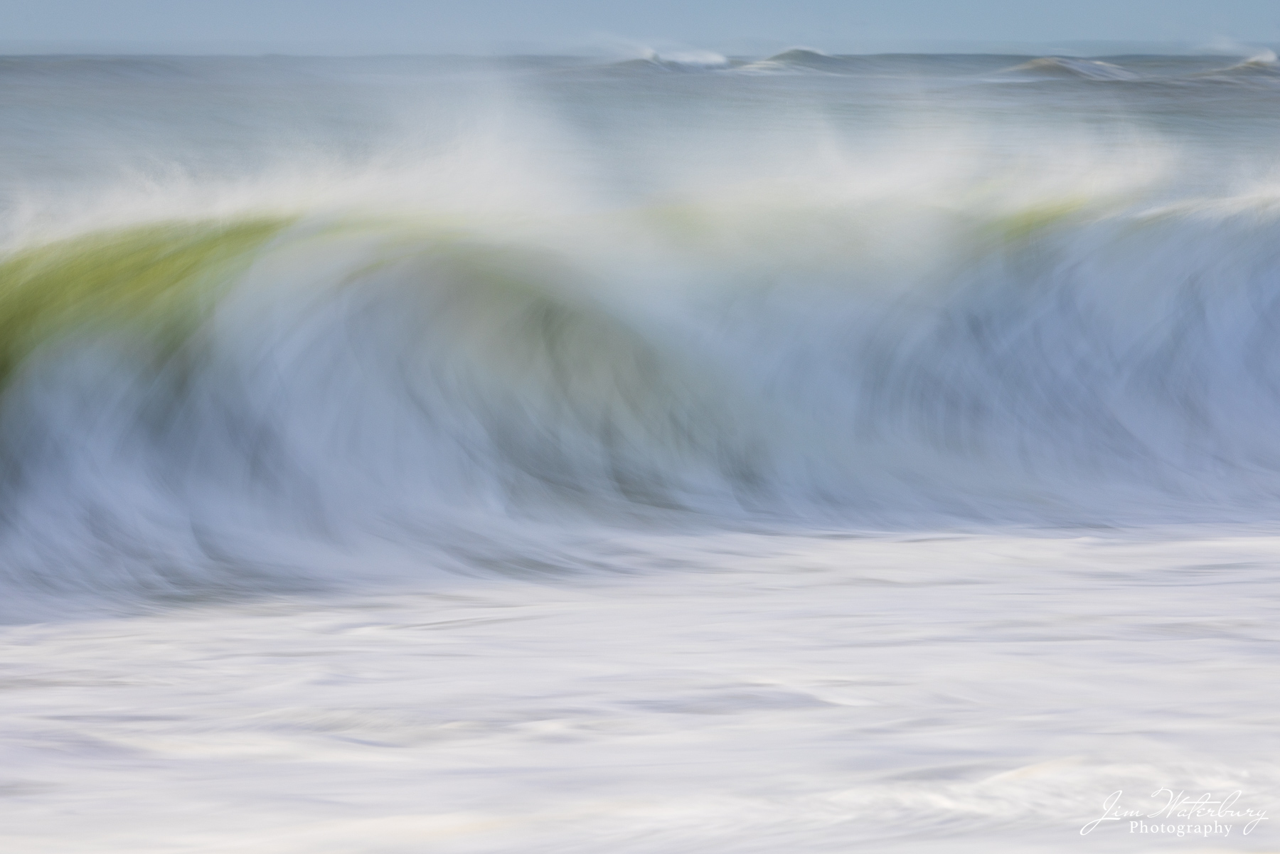 Rolling Surf at Fisherman's Rolling waves from a winter nor'easter hit Fisherman's Beach on the South Shore of Nantucket.