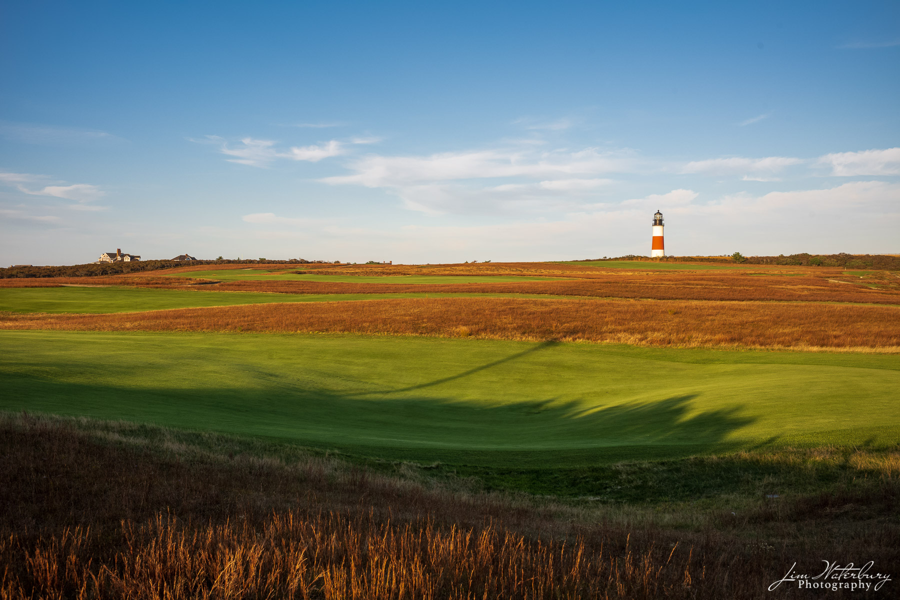 Sankaty Fairway View of fairways on the Sankaty Head Golf Club on Nantucket, with the Sankaty Head Light in the distance. The Sankaty golf course...