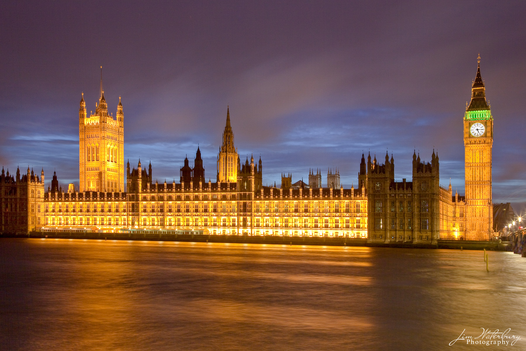 The Palace of Westminster, also known as the Houses of Parliament, sits on the north bank of the River Thames, and is illuminated...