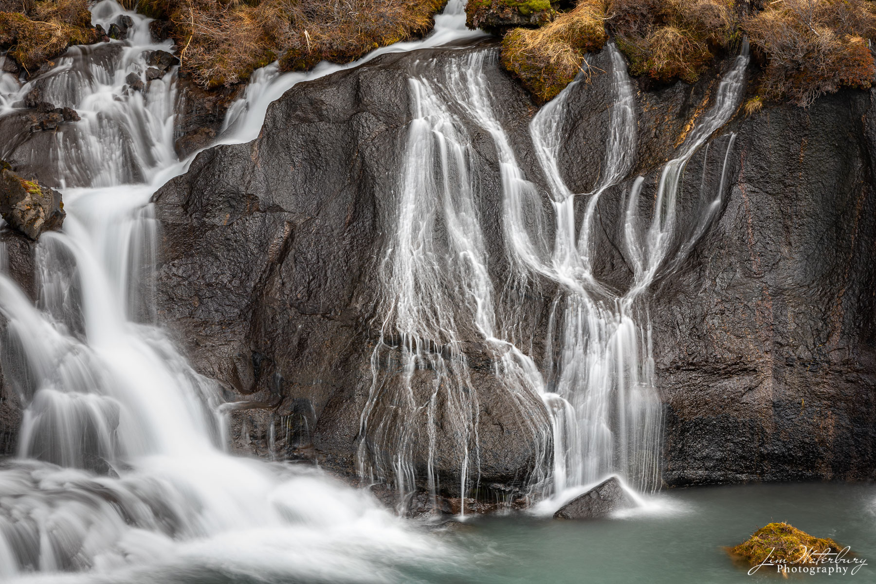 Hraunfossar waterfall, Iceland.