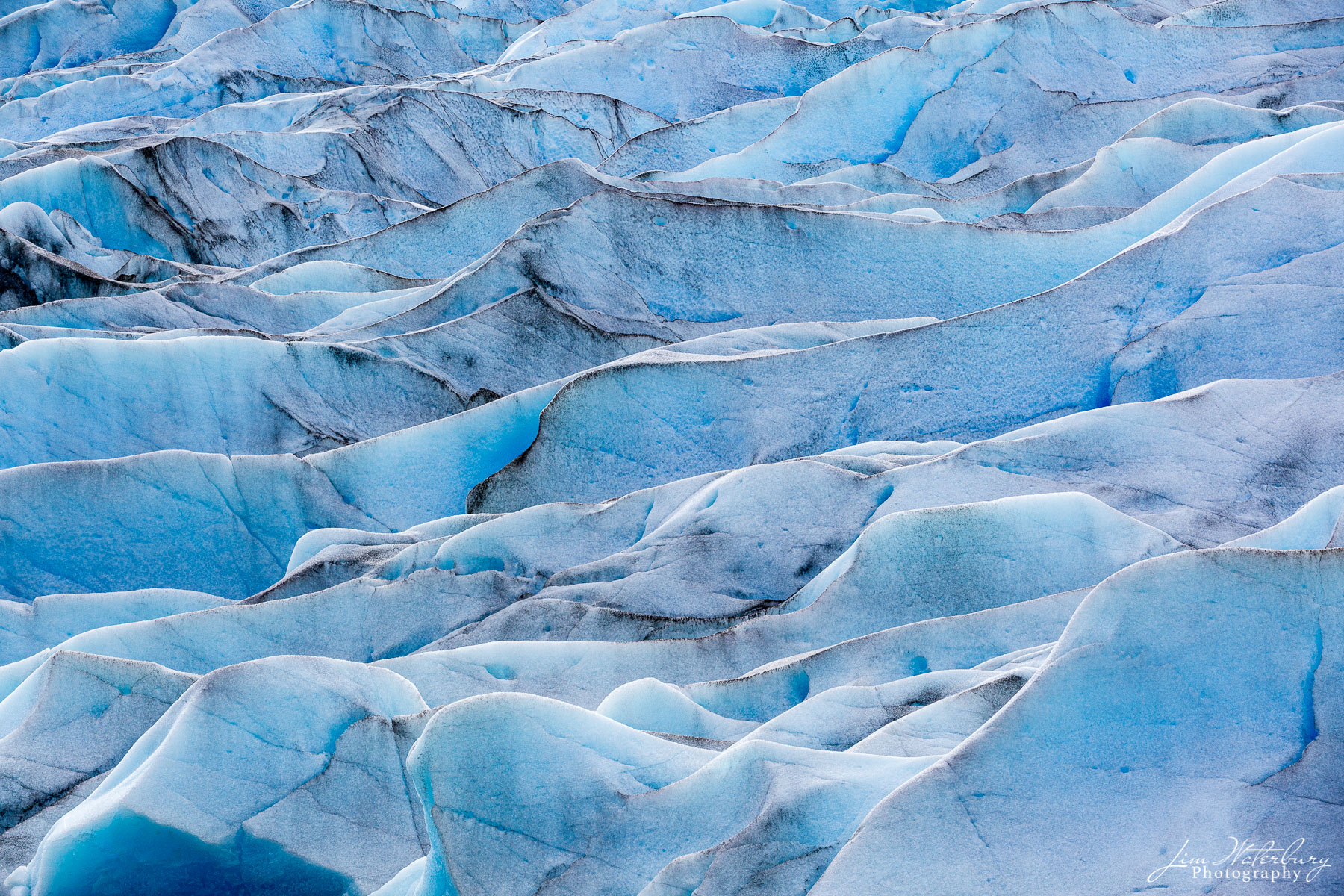 Lines in the Ice Detail of a portion of Grey Glacier, Torres del Paine NP, Patagonia