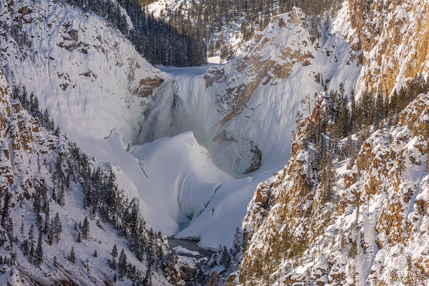 The lower falls of the Grand Canyon area of Yellowstone National Park, at 308 feet high, are almost twice as high as Niagara...